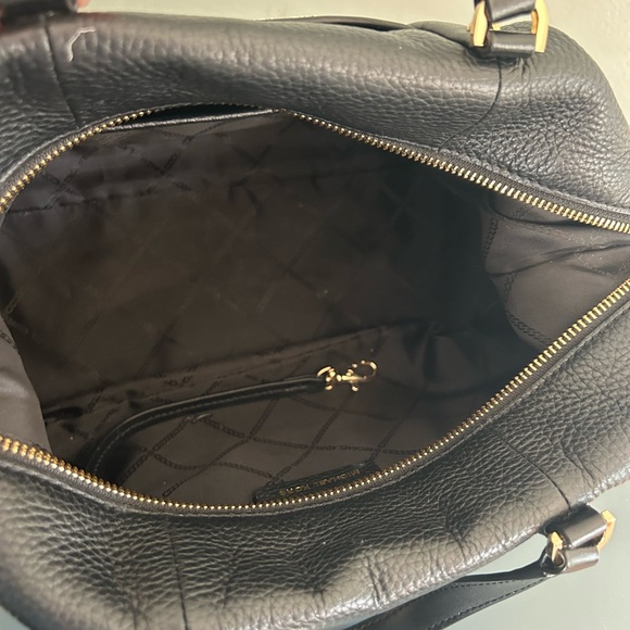 Michael Kors Black Leather Satchel EUC - Picture 5 of 8